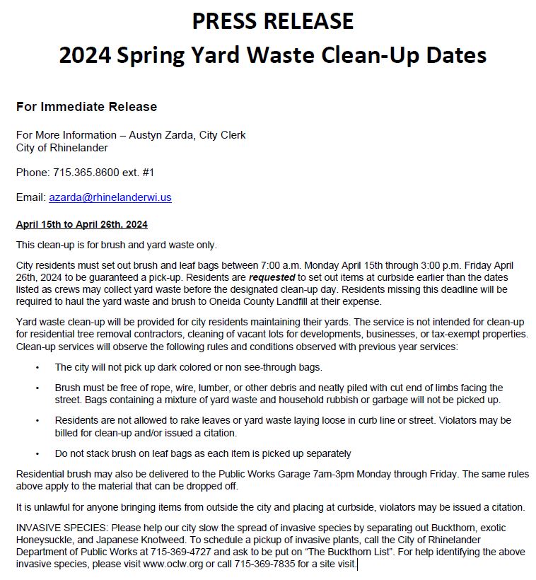 2024 SPRING LAWN CLEAN UP IMAGE